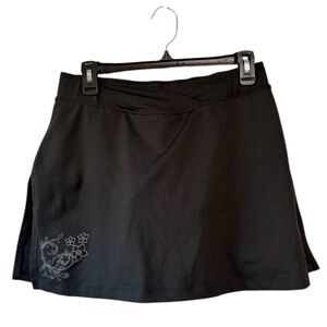 Novara Women's Cycling Skort Skirt w Built In Shorts Black Size Large